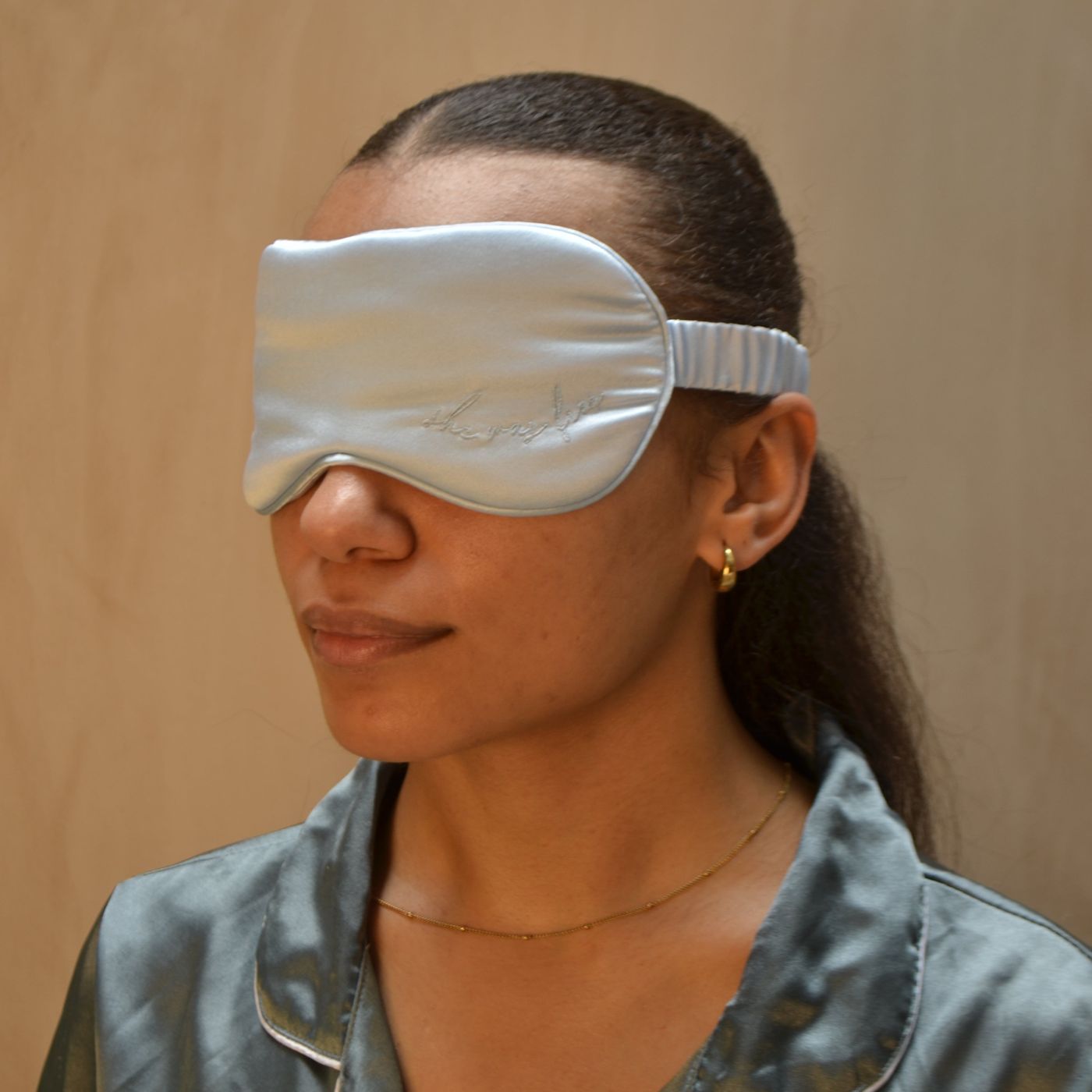 Blue Hour Luxury Silk Eye Mask
